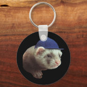 Ferret Wearing Pet Sleutelhanger (Voorkant)