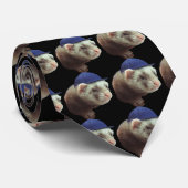 Ferret Wearing Pet Stropdas (Opgerold)