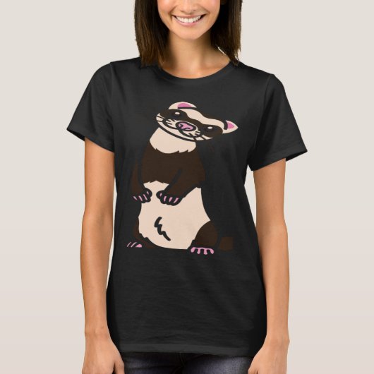 Ferret Whisperer European Polecat Wildlife Animal  T-shirt (Voorkant)