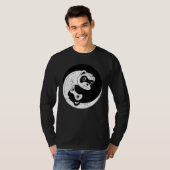 Ferret Ying Yang Domesticated Polecat Dierenvriend T-shirt (Voorkant volledig)