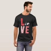 Ferrets Valentines Day Love Valentine Cute Hearts  T-shirt (Voorkant volledig)