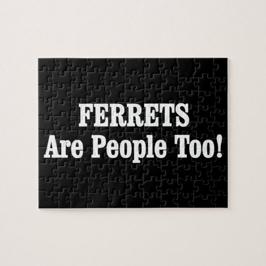 FERRETS zijn ook mensen! Legpuzzel (Horizontaal)