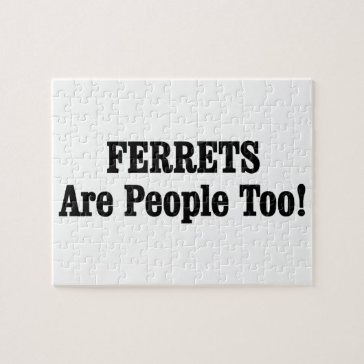 FERRETS zijn ook mensen! Legpuzzel (Horizontaal)