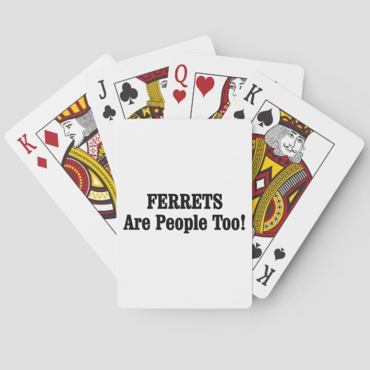 FERRETS zijn ook mensen! Pokerkaarten (Achterkant)