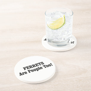 FERRETS zijn ook mensen! Zandsteen Onderzetter