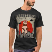 Ferretzilla  Funny Ferret Japanse Sunset T-shirt (Voorkant)