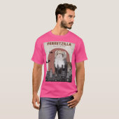 Ferretzilla - Funny Ferret Monster T-shirt (Voorkant volledig)