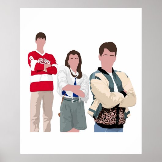 Ferris Bueller Art Poster (Voorkant)
