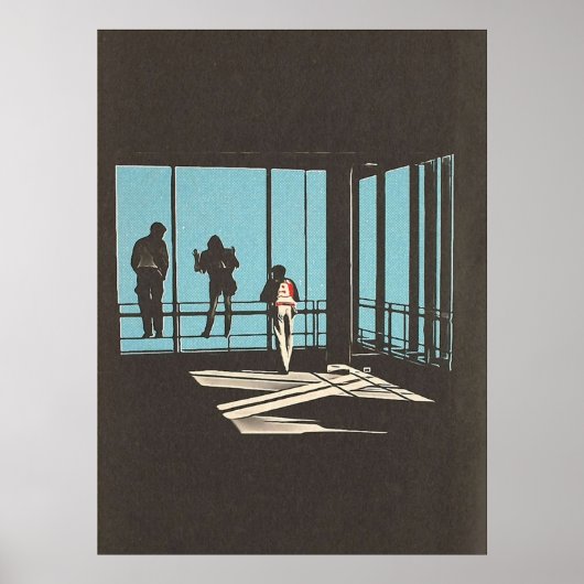 Ferris Bueller Sears Tower Poster (Voorkant)