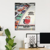 Ferris Buellers Day Off 1986 London Advance Bus St Poster (Thuiskantoor)