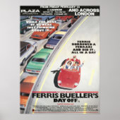Ferris Buellers Day Off 1986 London Advance Bus St Poster (Voorkant)