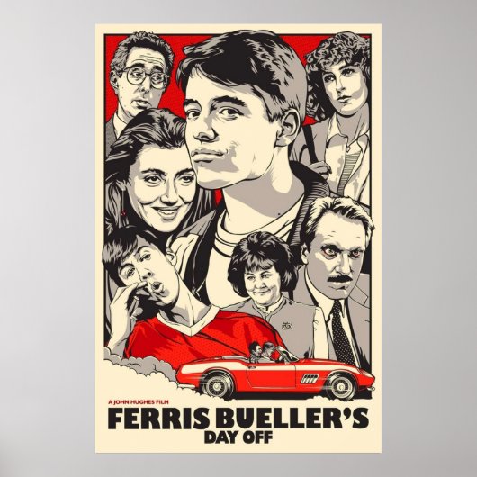 Ferris Buellers Day Off Poster (Voorkant)