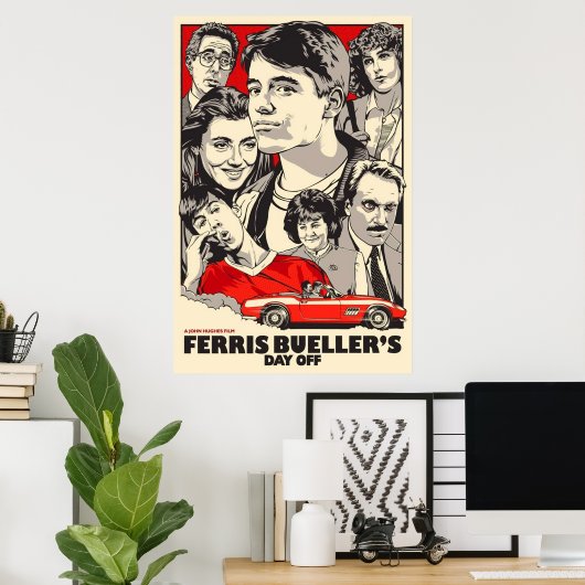 Ferris Buellers Day Off Poster (Thuiskantoor)