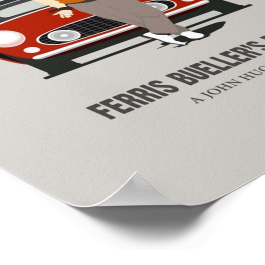 Ferris Buellers Day Off Poster (Hoek)