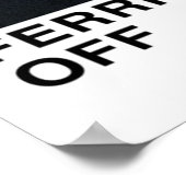 Ferris Buellers Day Off Poster (Hoek)