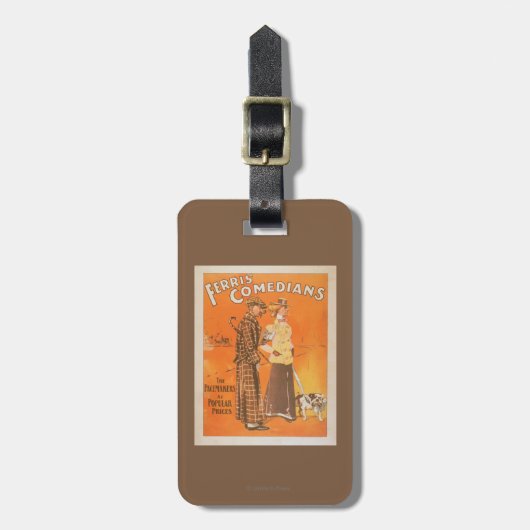 Ferris Comedians "Pacemakers at Popular Price" Bagagelabel (Voorkant verticaal)