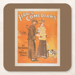 Ferris Comedians "Pacemakers at Popular Price" Kartonnen Onderzetters