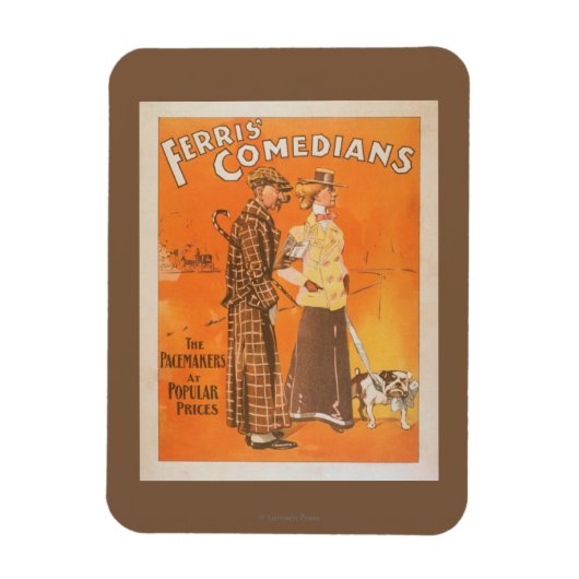 Ferris Comedians "Pacemakers at Popular Prices" Magneet (Verticaal)