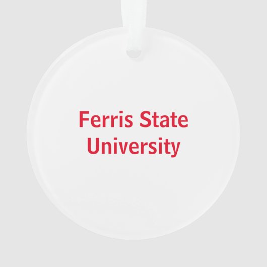 Ferris State University Michigan Ornament (achterkant)