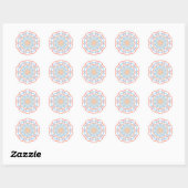 Ferris Wheel Abstract Ronde Sticker (Vel)