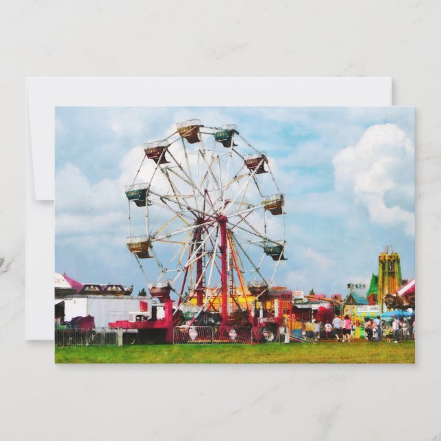 Ferris Wheel Against Blue Sky (Voorkant)