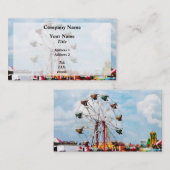 Ferris Wheel Against Blue Sky Visitekaartje (Voorkant / Achterkant)