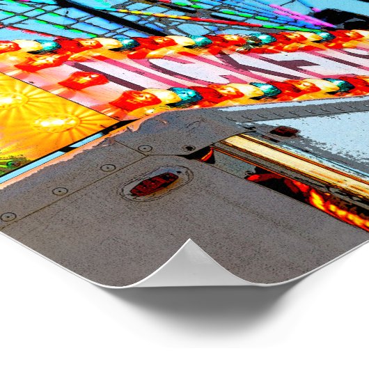 Ferris Wheel bij de provinciale beurs Poster (Hoek)