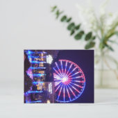 Ferris Wheel bij nacht Briefkaart (Staand voorkant)