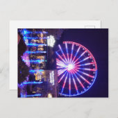 Ferris Wheel bij nacht Briefkaart (Voorkant / Achterkant)