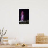 Ferris Wheel bij nacht Poster (Keuken)