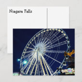 Ferris Wheel bij Niagara-Herfsten Briefkaart (Voorkant / Achterkant)