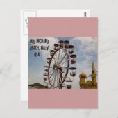 Ferris Wheel bij Palace Playland Old Orchard Beach Briefkaart (Voorkant / Achterkant)