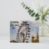 Ferris Wheel bij Palace Playland Old Orchard Beach Briefkaart (Staand voorkant)