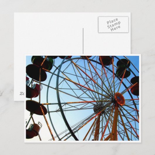 Ferris Wheel Briefkaart (Voorkant / Achterkant)