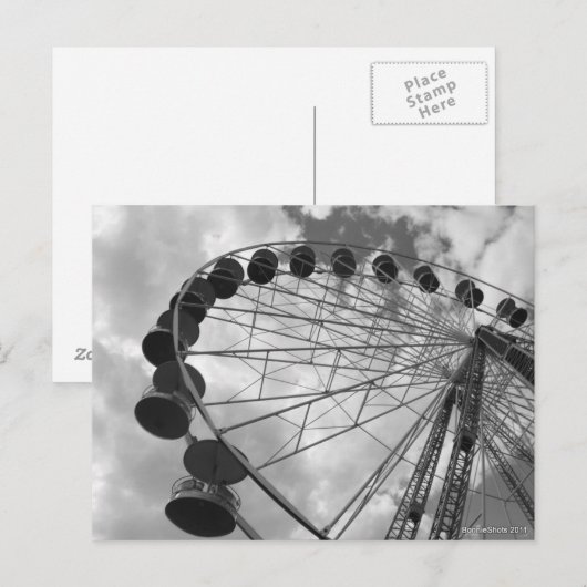 Ferris Wheel Briefkaart (Voorkant / Achterkant)