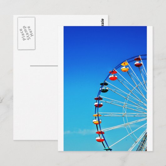 Ferris Wheel Briefkaart (Voorkant / Achterkant)