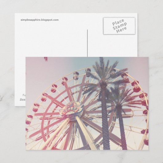 Ferris Wheel Briefkaart (Voorkant / Achterkant)