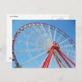 Ferris Wheel Briefkaart (Voorkant / Achterkant)