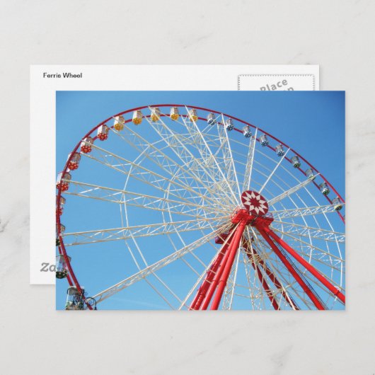 Ferris Wheel Briefkaart (Voorkant / Achterkant)