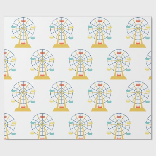 Ferris Wheel Cadeaupapier (Vlak)