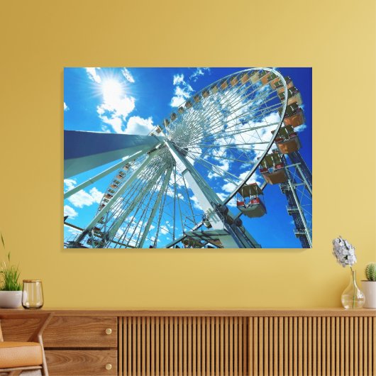 Ferris Wheel Canvas Afdruk (Insitu (Woonkamer))