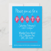 Ferris Wheel Carnaval Uitnodiging voor verjaardag (Achterkant)