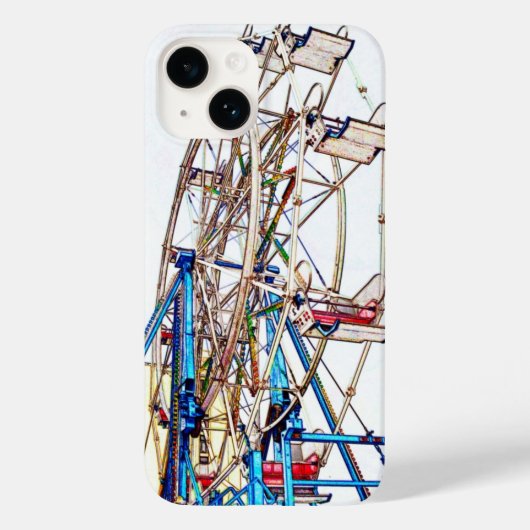Ferris Wheel-Chalk Outline van Shirley Taylor Case-Mate iPhone Case (Achterkant)