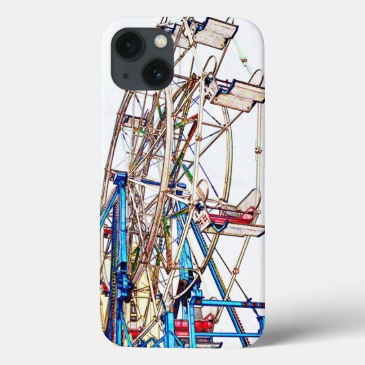 Ferris Wheel-Chalk Outline van Shirley Taylor Case-Mate iPhone Case (Achterkant)