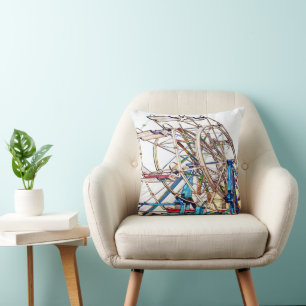 Ferris Wheel-Chalk Outline van Shirley Taylor Kussen