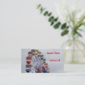 Ferris Wheel Children Play Date Card Contactkaartje (Staand voorkant)