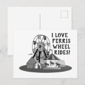 Ferris Wheel Day Briefkaart (Voorkant / Achterkant)