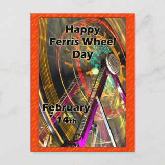 Ferris Wheel Day Post Card 14 februari Briefkaart