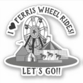 Ferris Wheel Day Sticker (Voorkant)