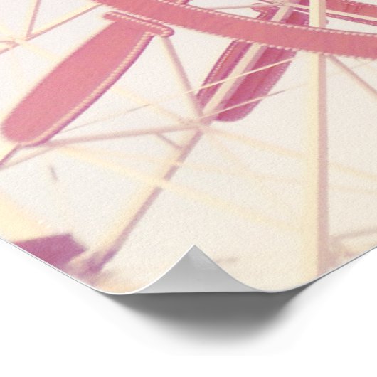 Ferris Wheel en Palms Poster (Hoek)